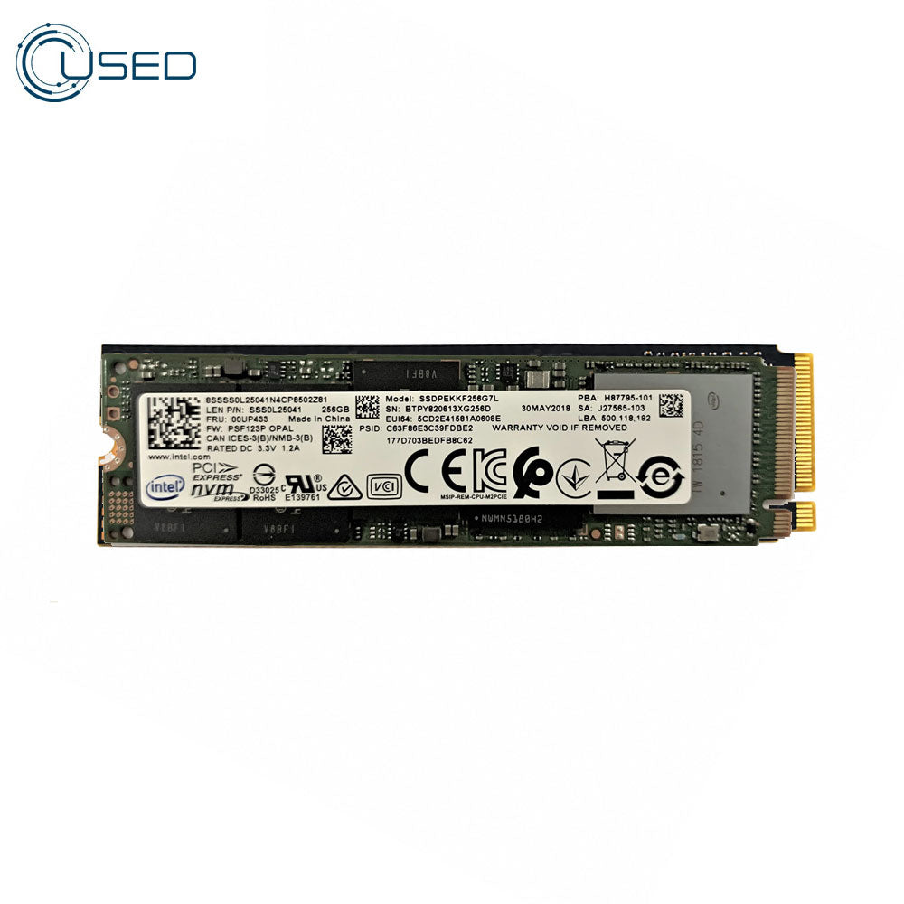 Intel 256GB NVMe M.2 SSD 2280 (Original Used)