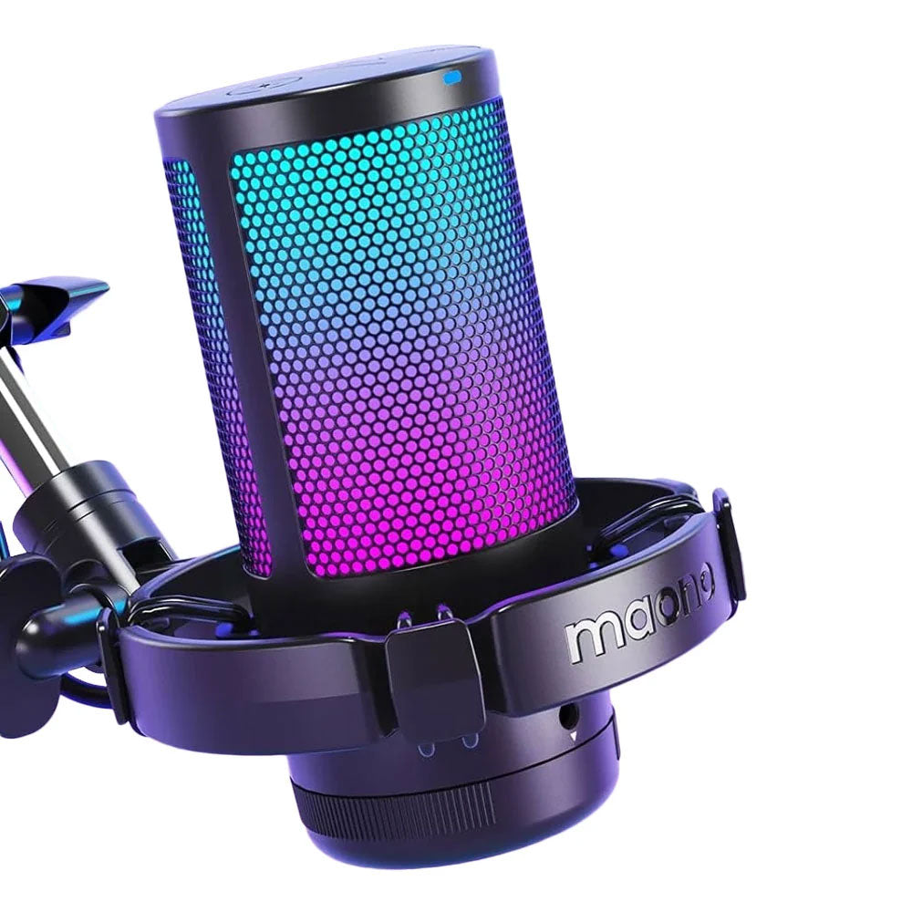 Maono DGM20S RGB Gaming Wired Microphone With Boom Arm - Black