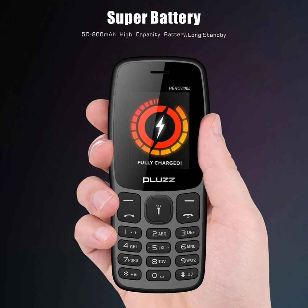 Pluzz Hero 600s Dual Sim Mobile Phone - Black