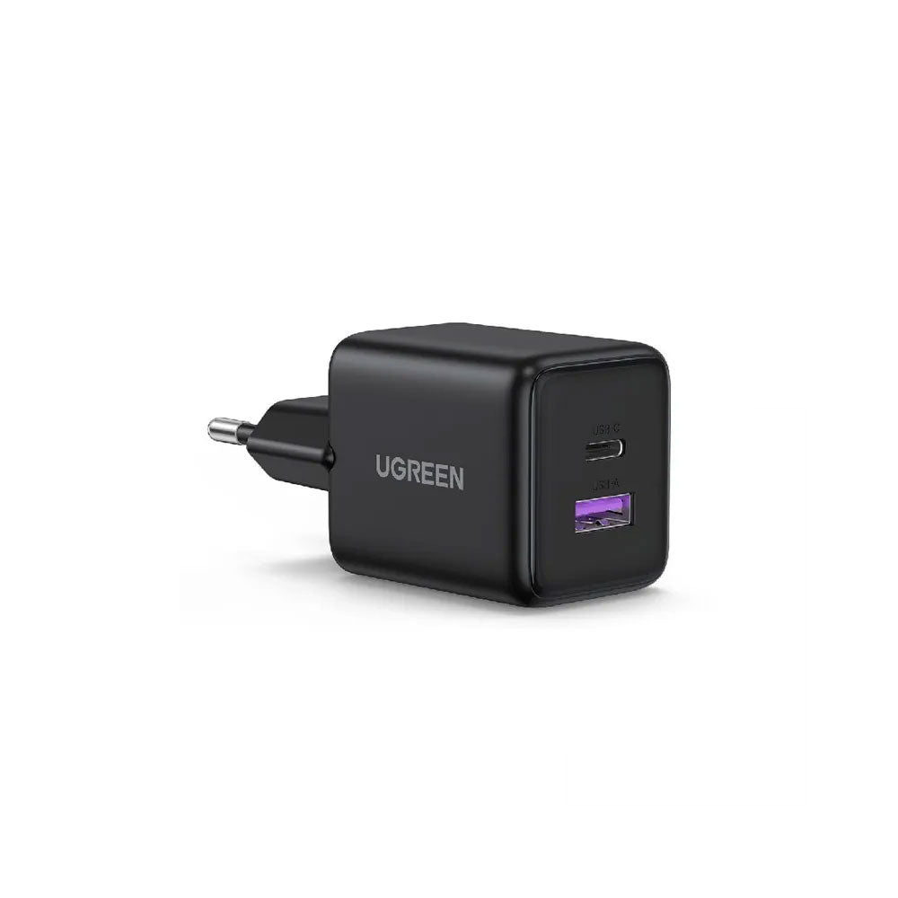 Ugreen X516 65014 30W 2-Port (USB - Type-C) Wall Charger - Black
