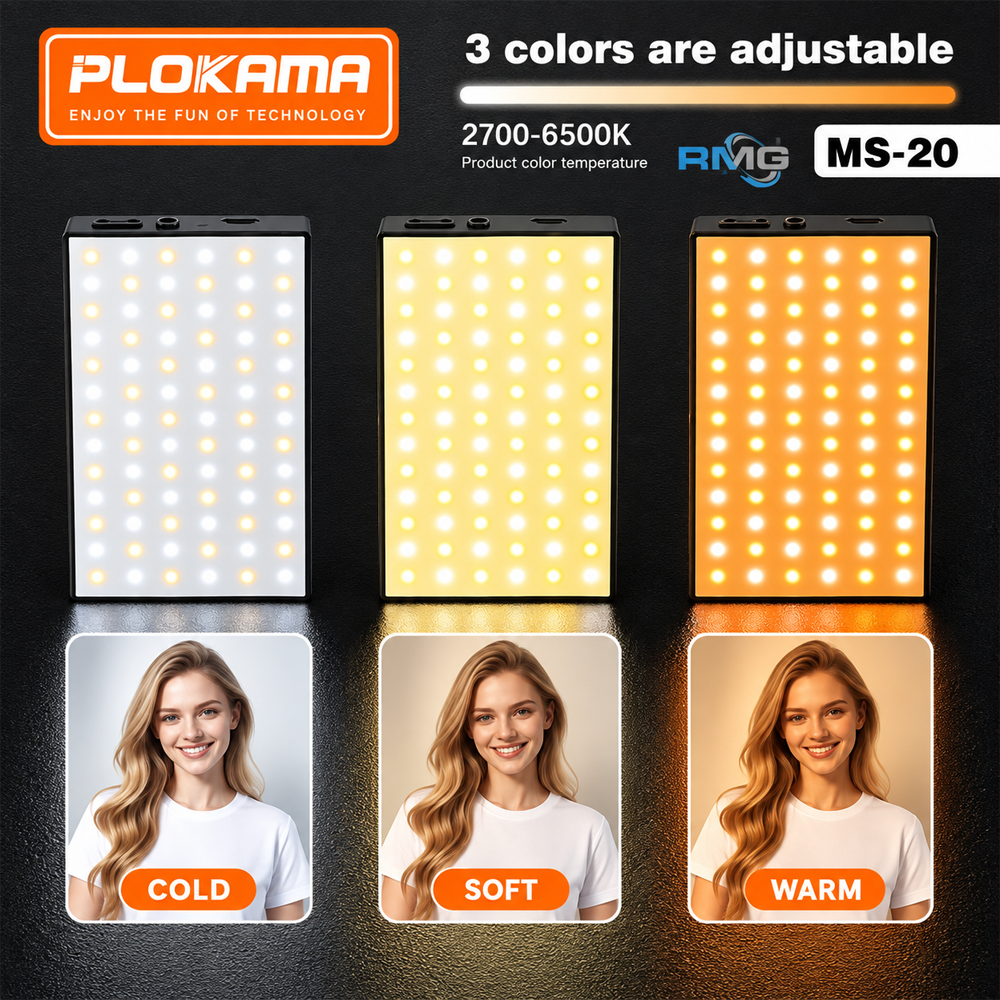 Plokama MS-20 Rechargeable Magnetic LED Light 11cm x 6.5cm