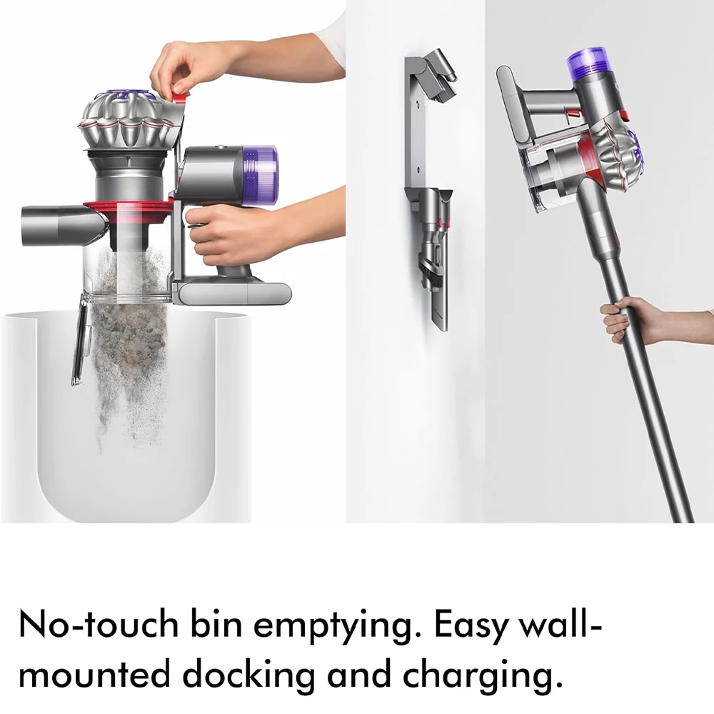 Dyson V8 Advanced Cordless Vacuum Cleaner 0.5L 425W - Silver/Nickel