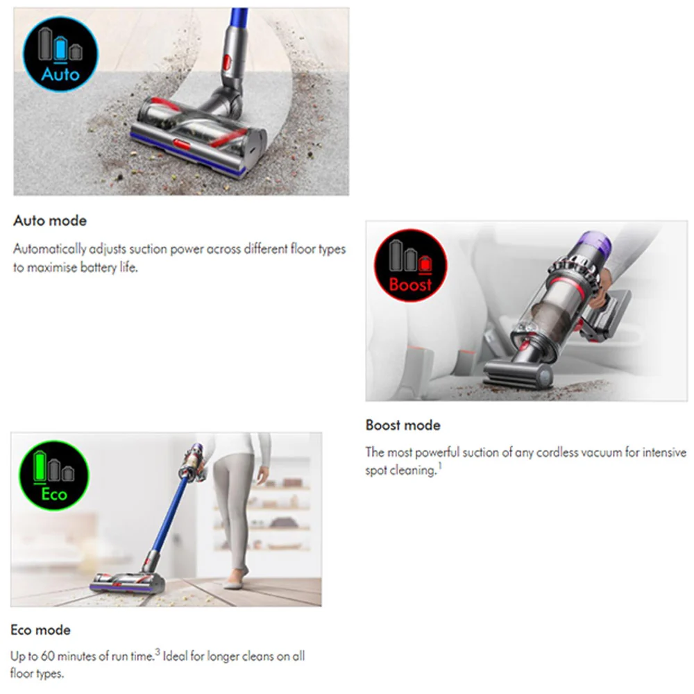 Dyson V11 Absolute Cordless Vacuum Cleaner 0.76L 545W - Nickel/Blue