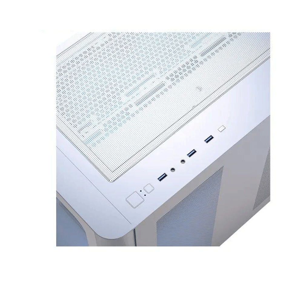 AeroCool P500C ARGB Gaming Mid Tower Case - White