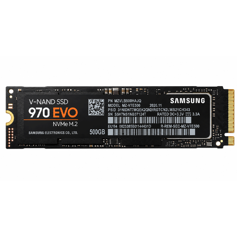 Samsung EVO 500GB NVMe M.2 SSD 2280 (Original Used)
