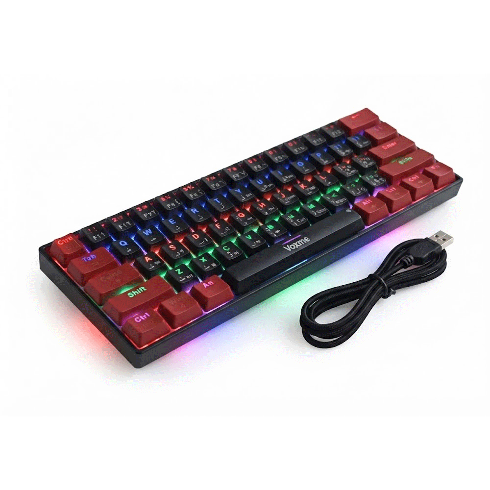 Voxme F1 Blue Switch Wired Type-C Mechanical Gaming Keyboard