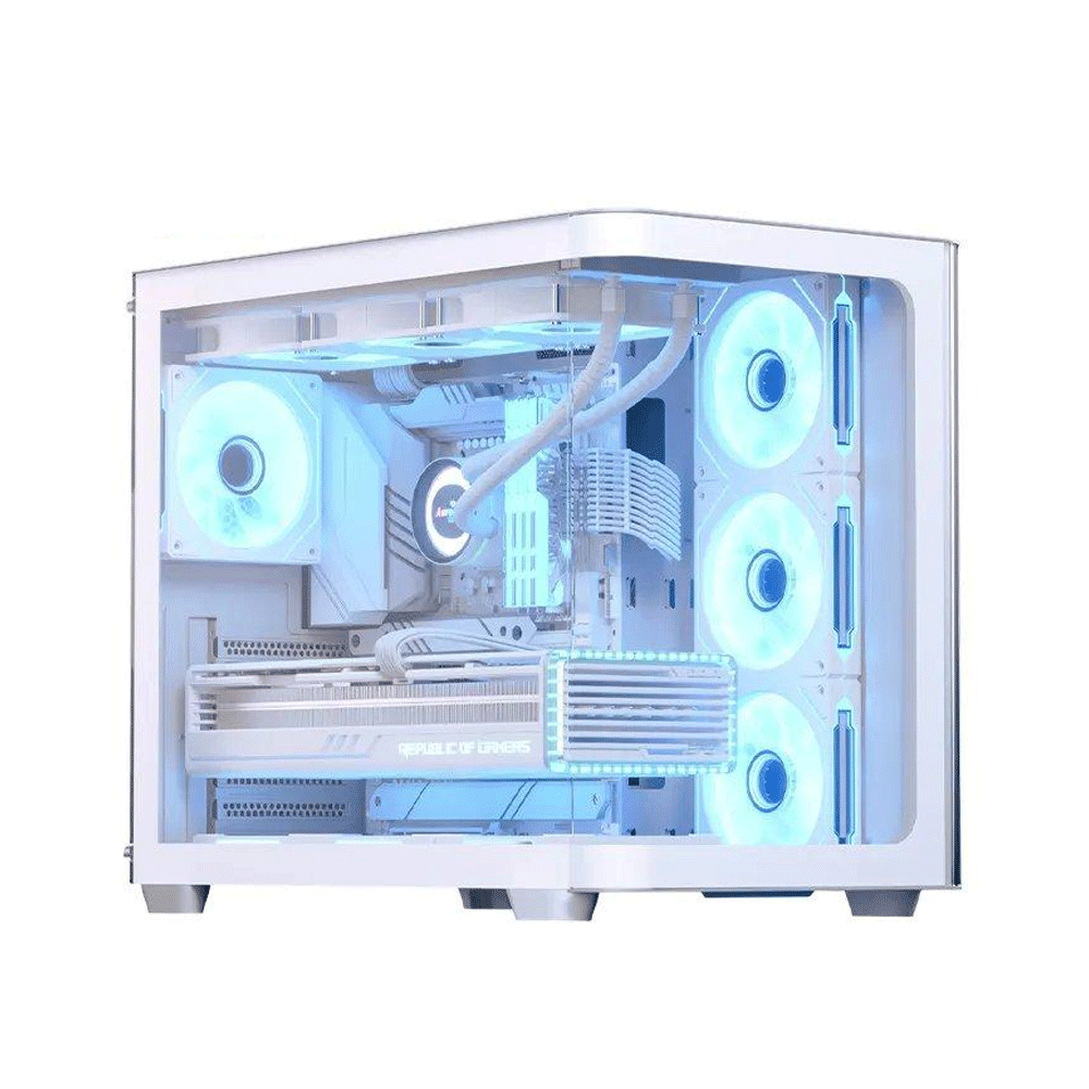 AeroCool P500C ARGB Gaming Mid Tower Case - White