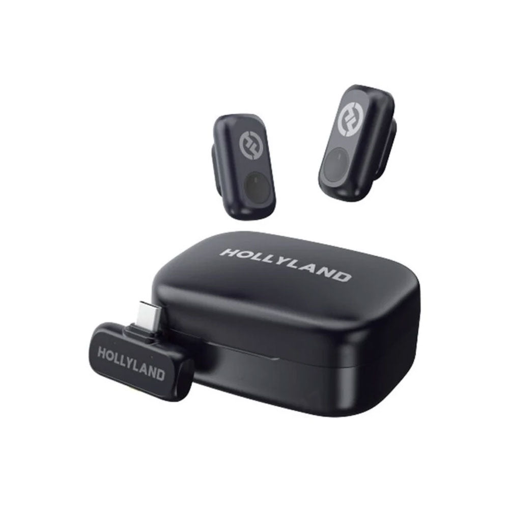Hollyland Lark A1 Duo Type-C Wireless Lavalier Microphone System - Space Gray