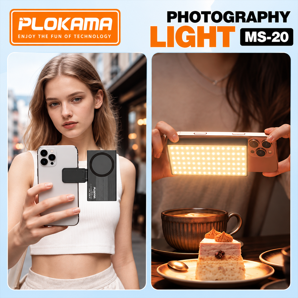 Plokama MS-20 Rechargeable Magnetic LED Light 11cm x 6.5cm