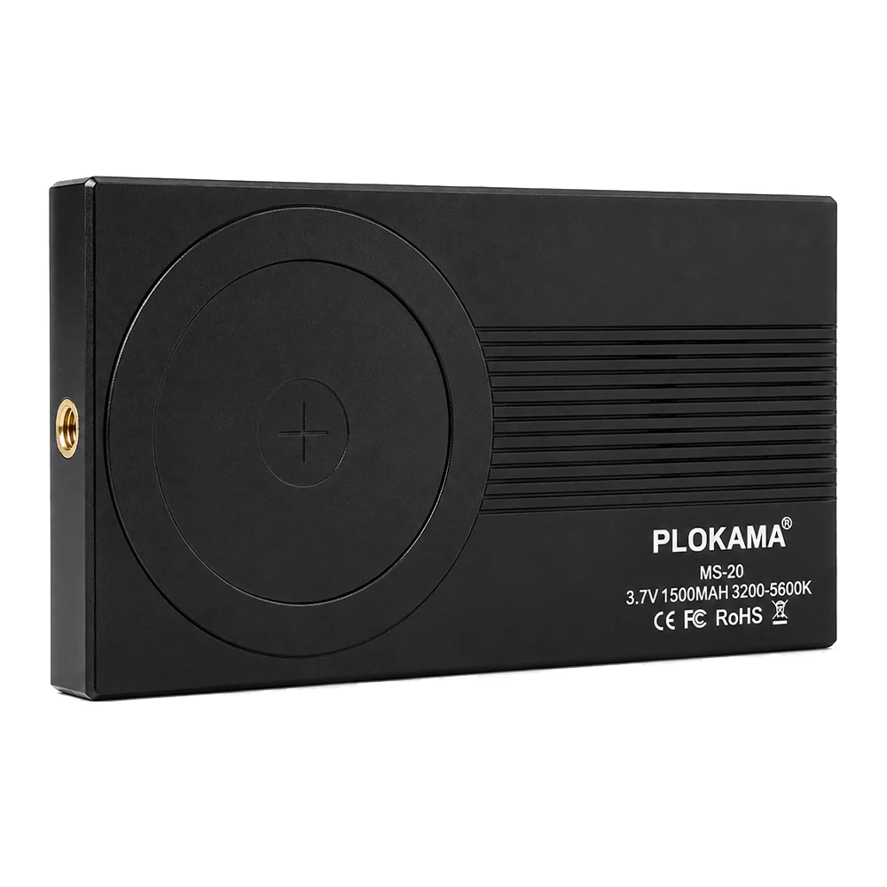 Plokama MS-20 Pro Rechargeable Magnetic RGB LED Light 11cm x 6.5cm