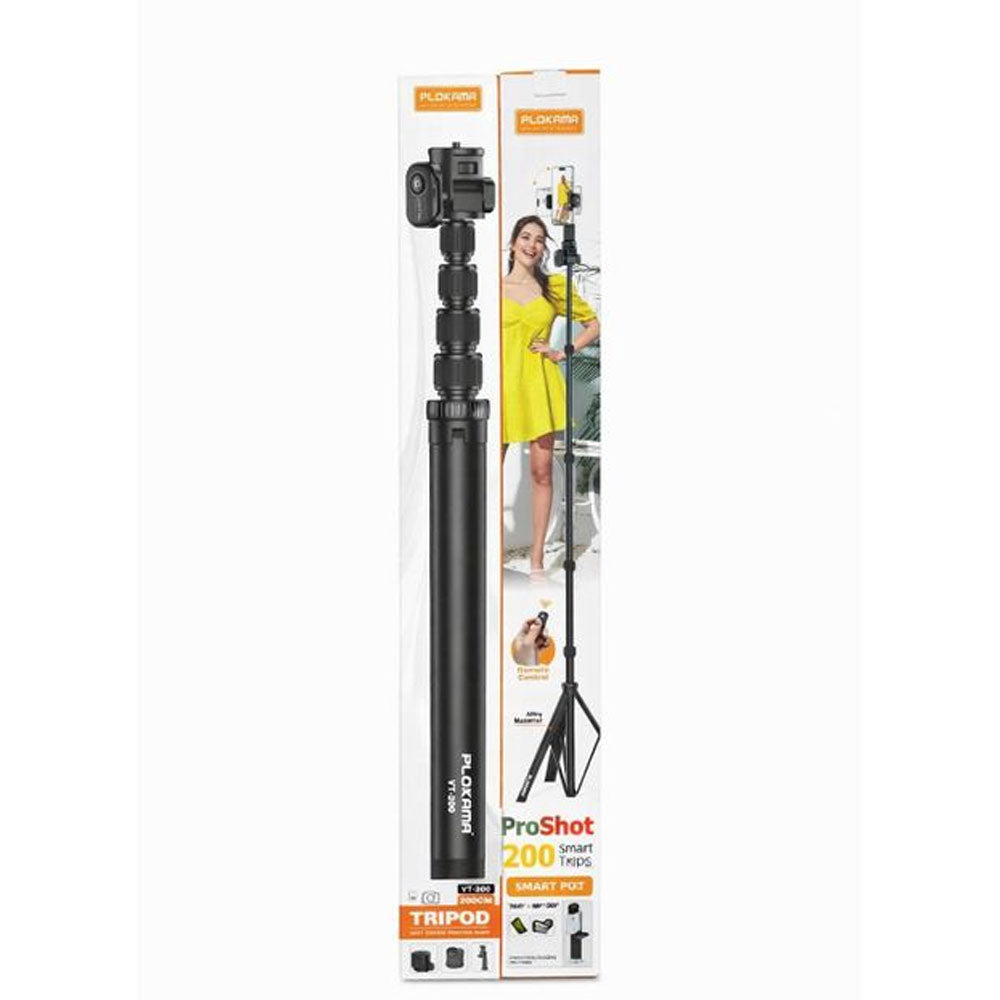 Plokama VT-200 Tripod 2m With Remote Control