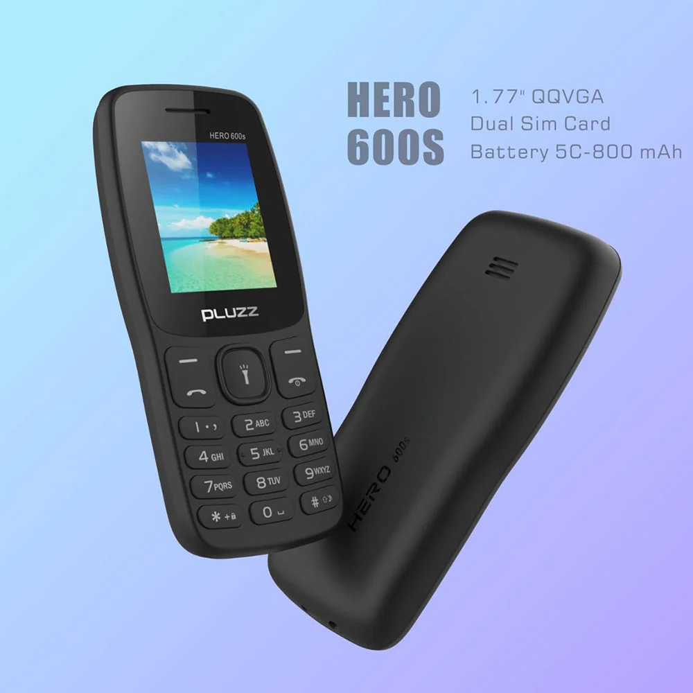 Pluzz Hero 600s Dual Sim Mobile Phone - Black
