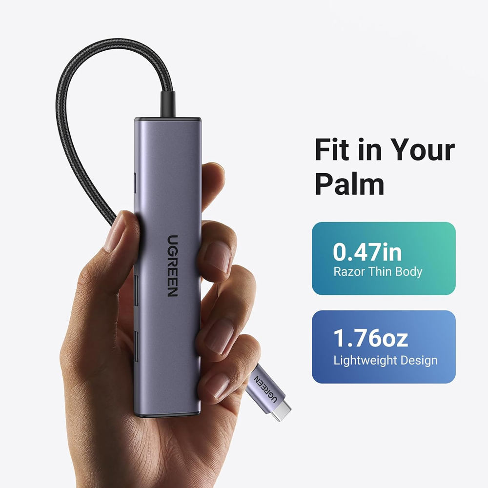 Ugreen 15495 5-in-1 Type-C HUB Converter to (Type-C - 3xUSB - HDMI )