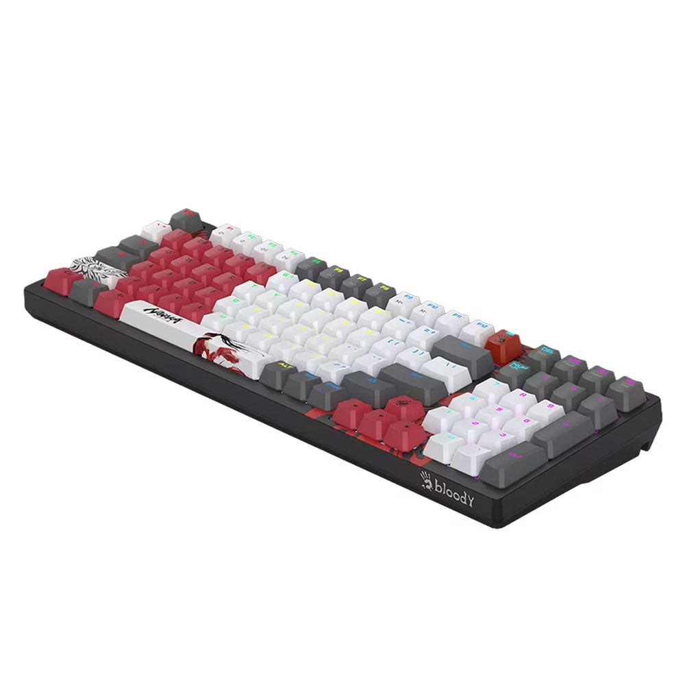 Bloody WS98 Red Plus Switch Bluetooth/Wireless & Wired Mechanical Gaming Keyboard - Naraka