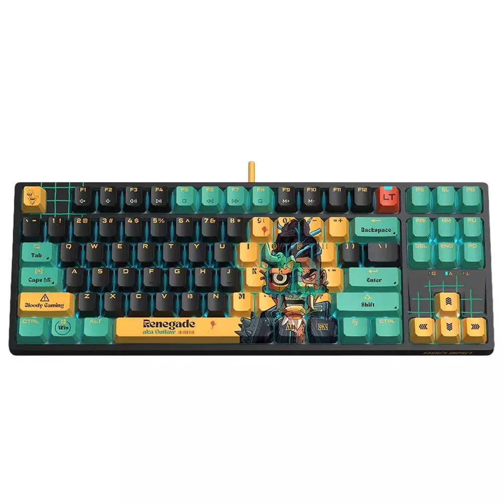 Bloody AT87 Alpha Optical Switch Wired Mechanical Gaming Keyboard - Renegade
