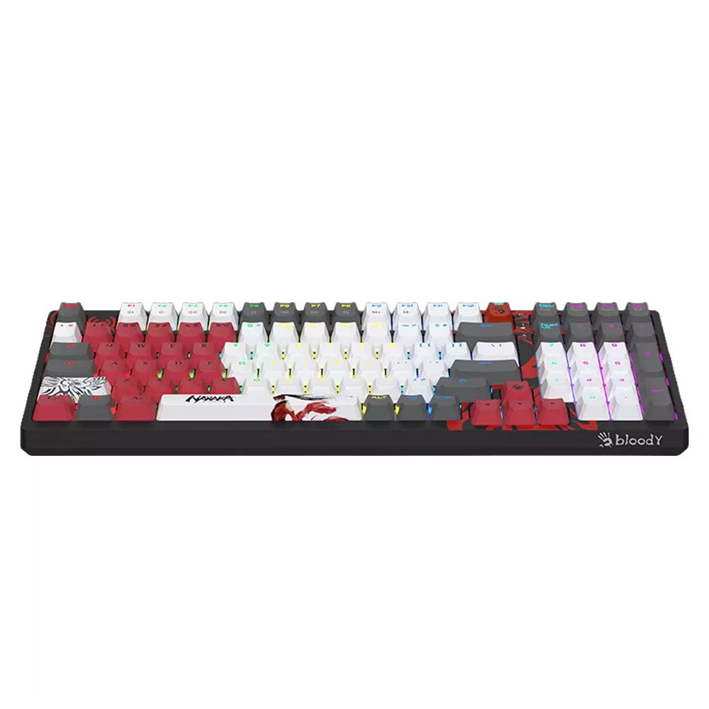 Bloody WS98 Red Plus Switch Bluetooth/Wireless & Wired Mechanical Gaming Keyboard - Naraka