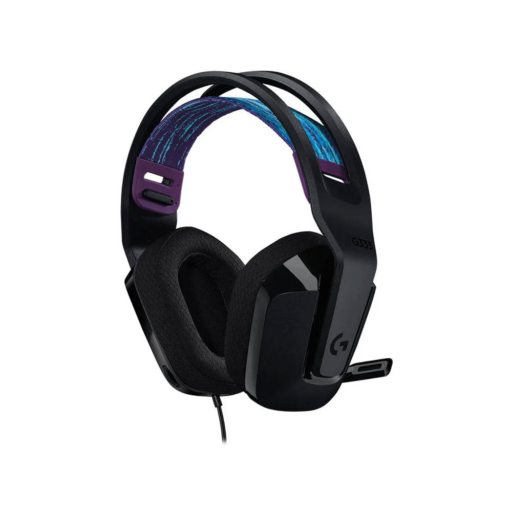Logitech G335 Wired Gaming Headphone (One Socket 3.5mm With Convert) - Black