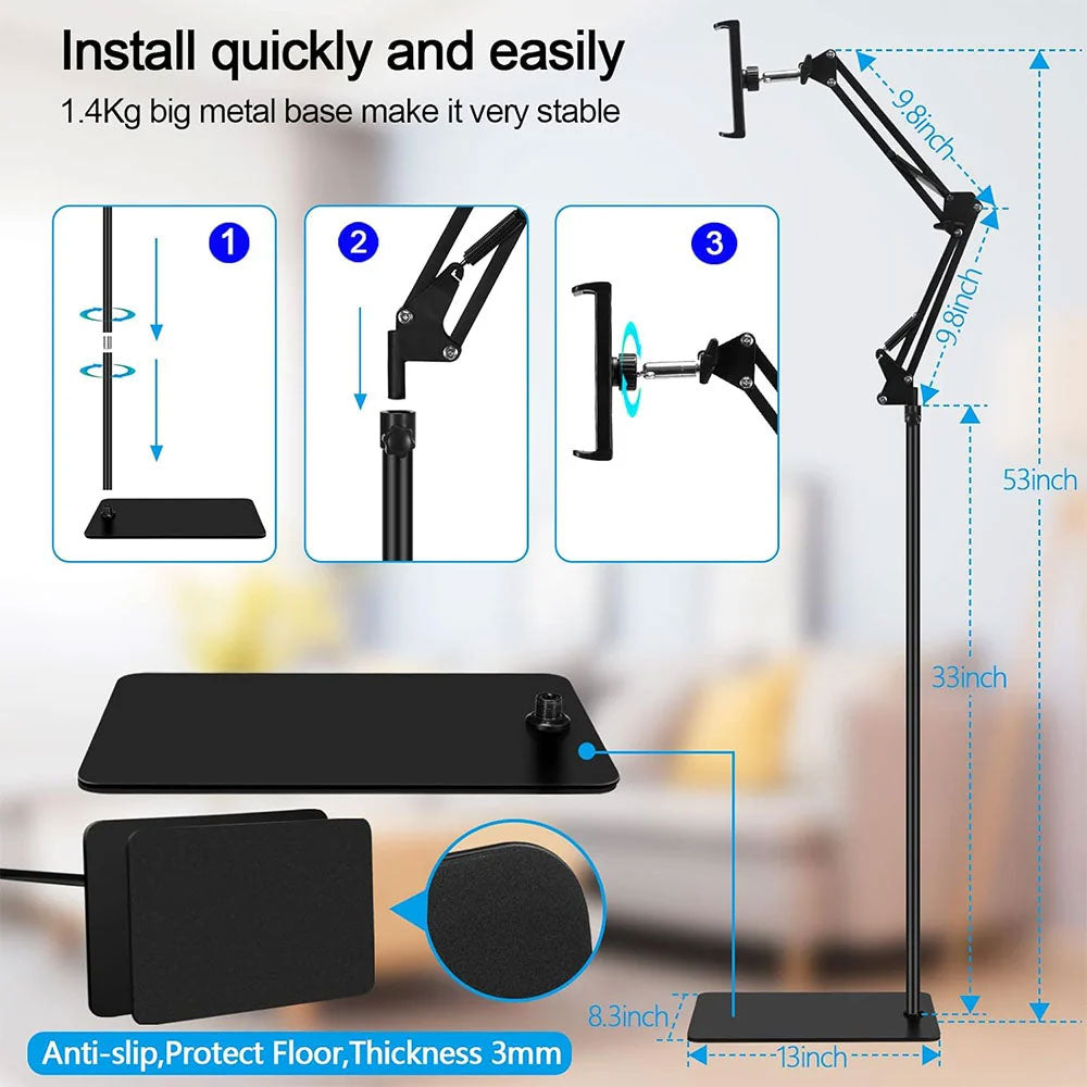 General GSMH002 Mobile Phone/Tablet Floor Stand 1.75m
