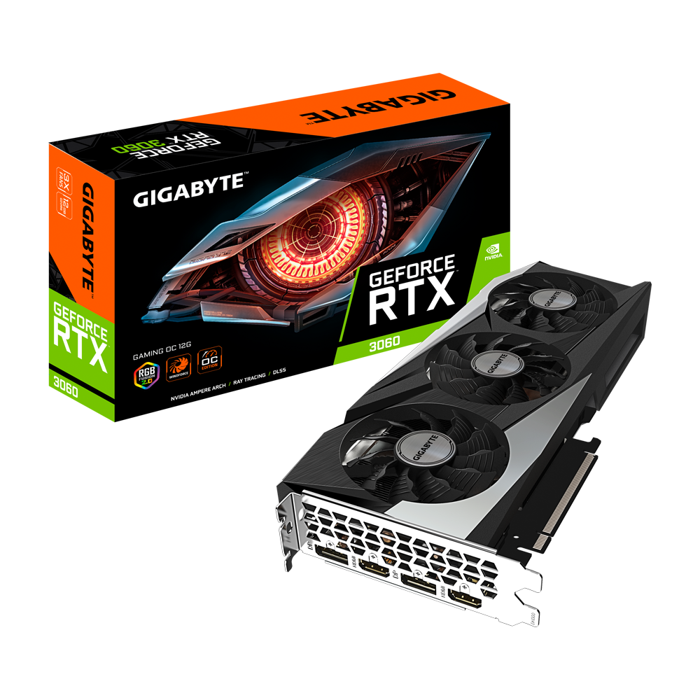 Vga Nvidia Gigabyte Geforce RTX3060 Gaming Oc 12G DDR6