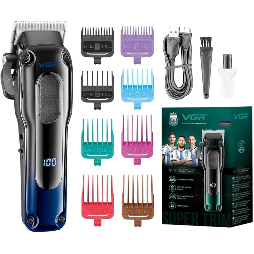 VGR V-013 Professional Hair Clipper - Blue
