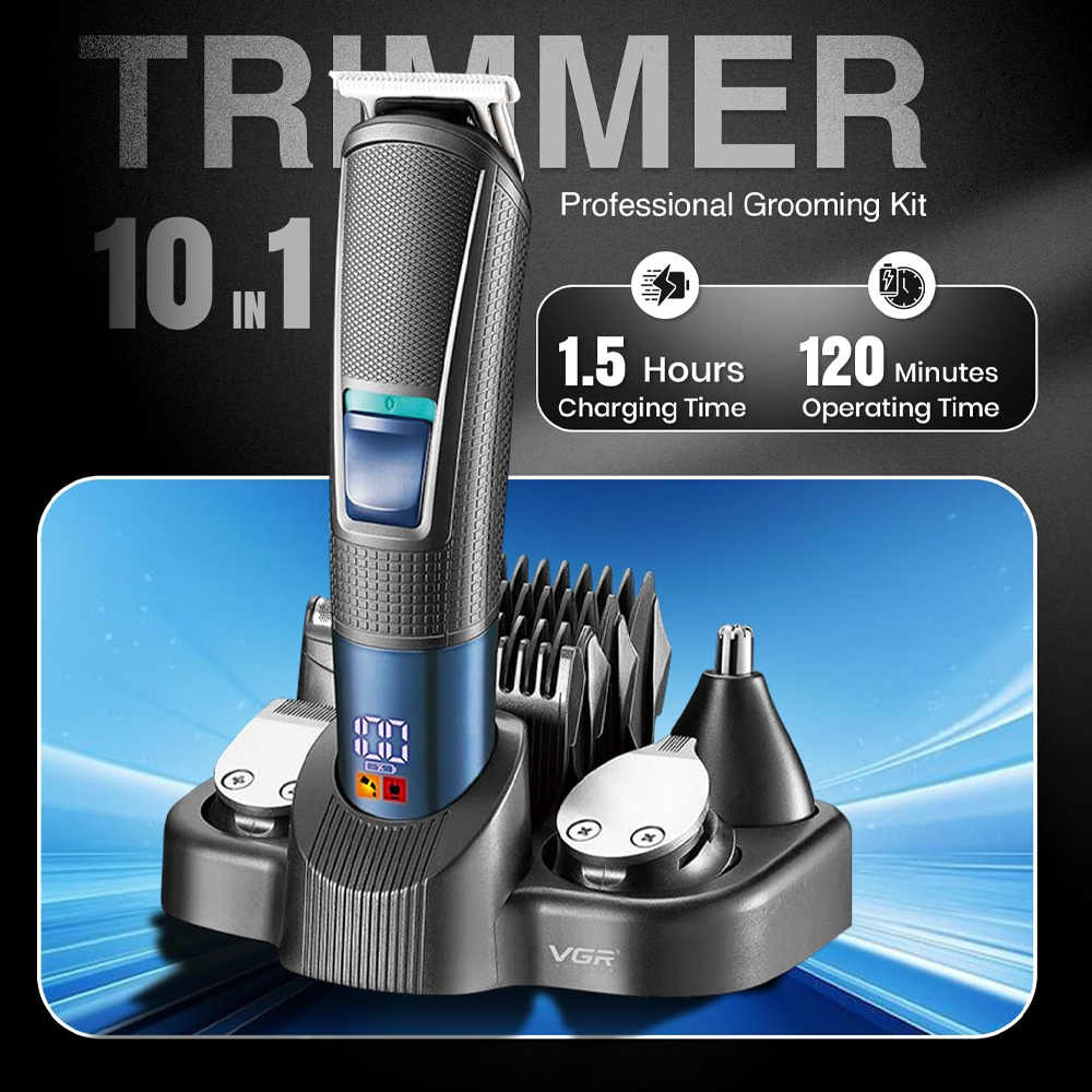 VGR V-108 10-in-1 Professional Grooming Kit