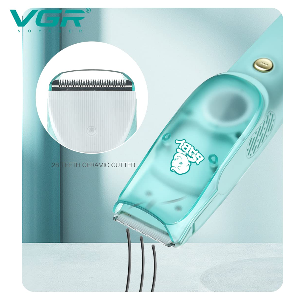 VGR V-151 Baby Vacuum Hair Clipper - Green