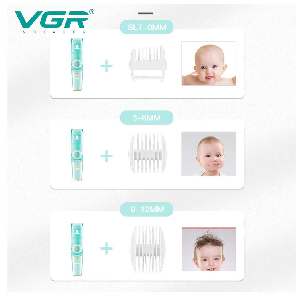 VGR V-151 Baby Vacuum Hair Clipper - Green