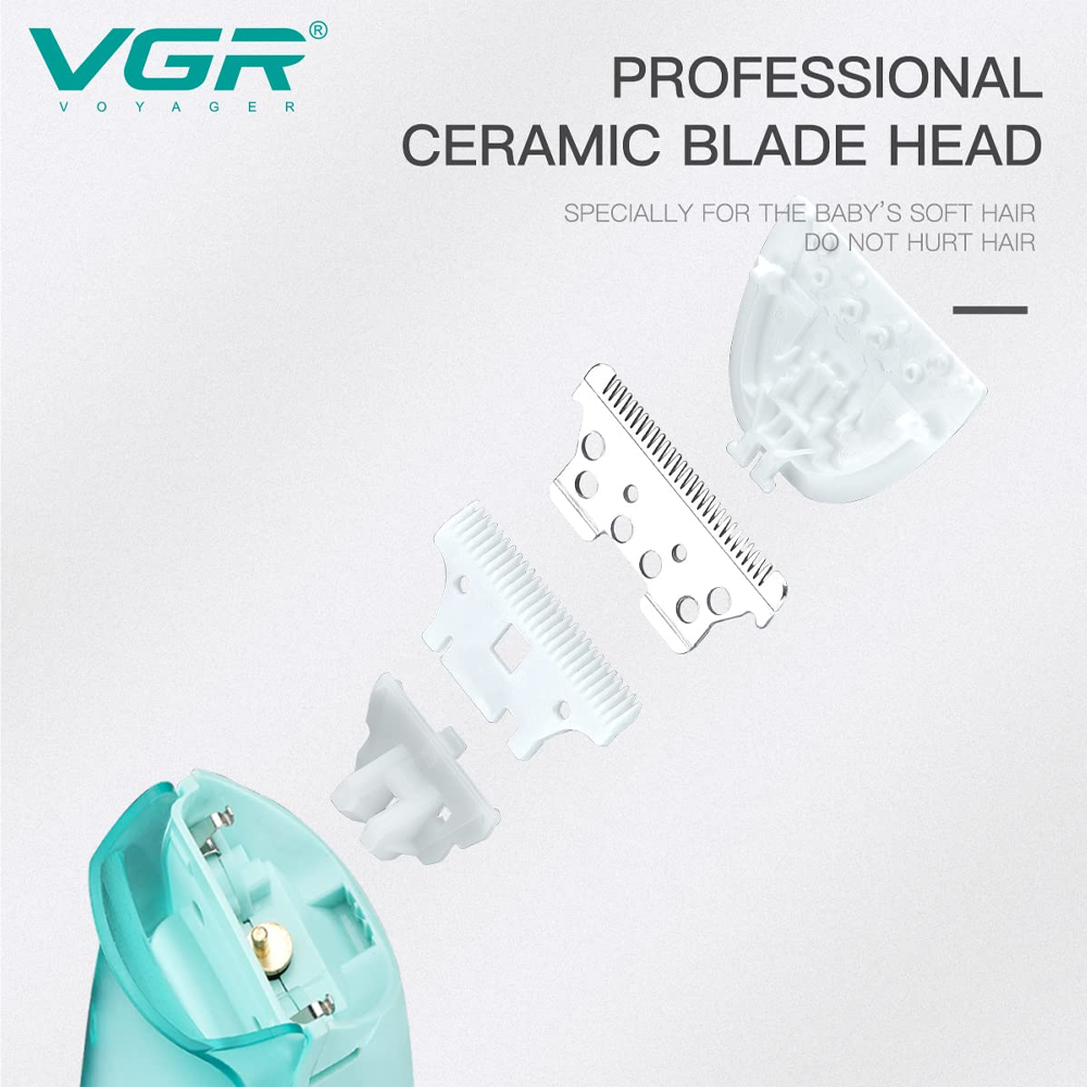 VGR V-151 Baby Vacuum Hair Clipper - Green