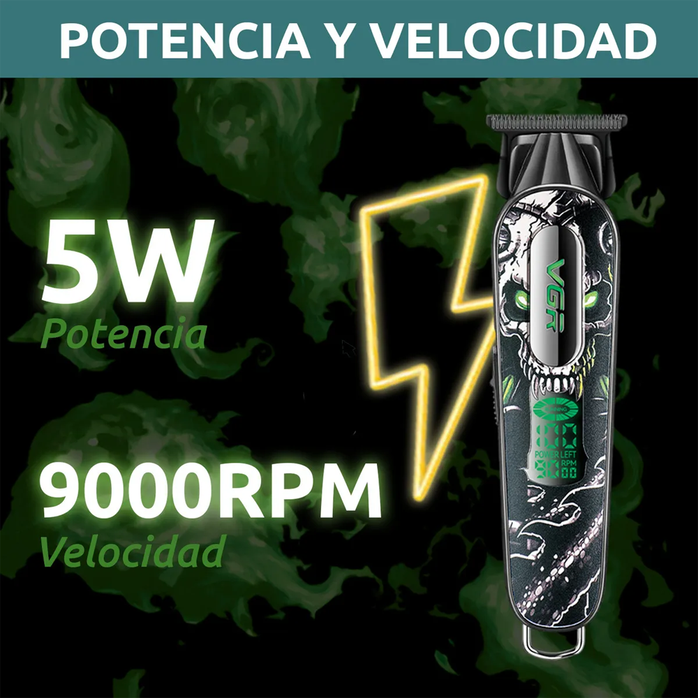 VGR V-260 Professional Hair Trimmer - Green