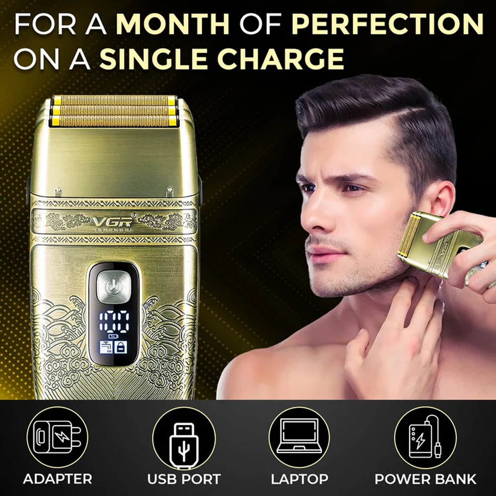 VGR V-335 Professional Foil Shaver - Gold