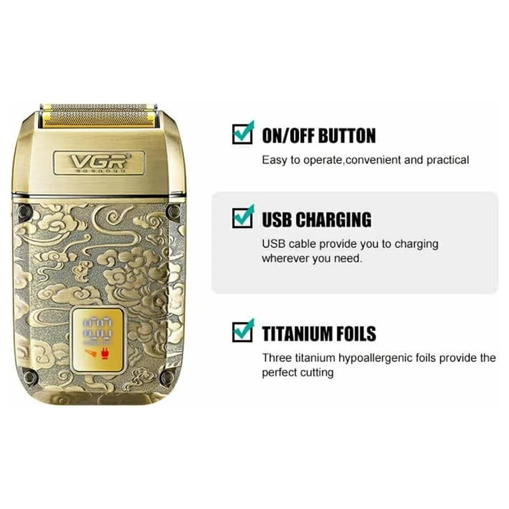 VGR V-336 Professional Foil Shaver - Gold