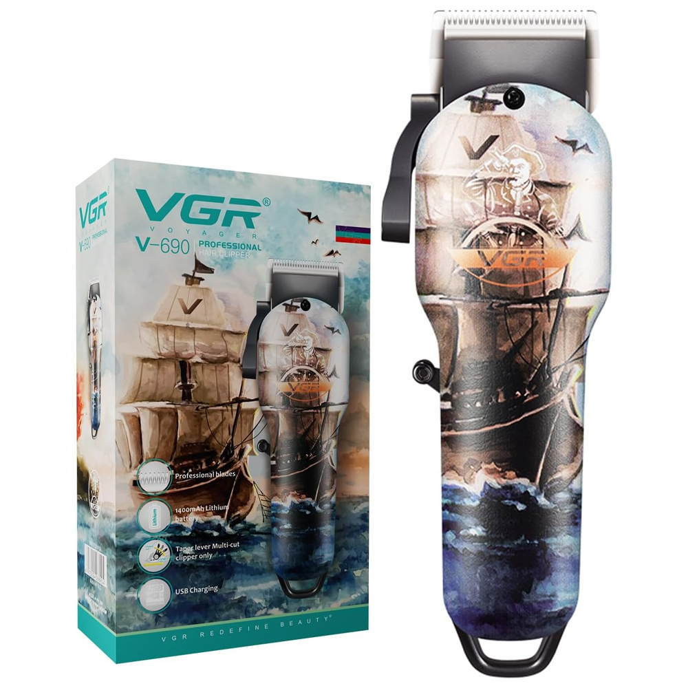VGR V-690 Professional Hair Clipper - Blue