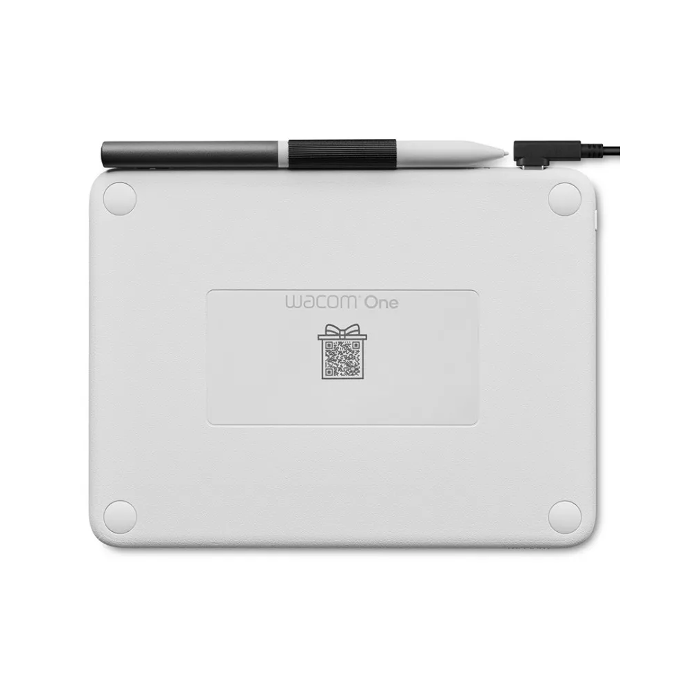 Wacom One CTC6110WLW1B Pen Tablet Medium Bluetooth - White