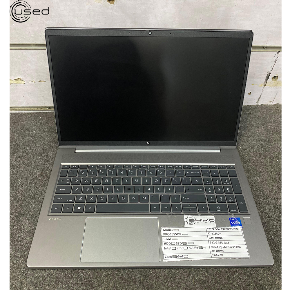 Laptop Used Workstation HP ZBook Power G8 (I7/11850H - 32G DDR4 - 512G SSD - Quadro T1200 4G DDR6 - CAM - 15.6 Inch)