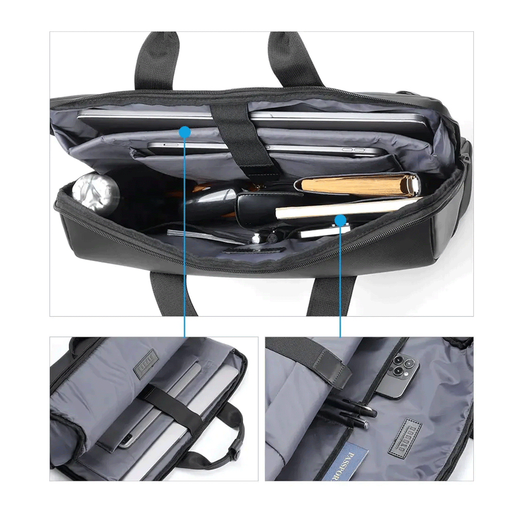 Rahala KG-120 15.6 Inch Laptop Shoulder Bag - Black