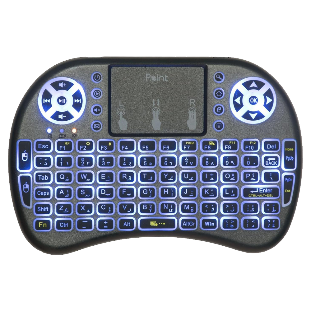 Point PT-200 Rechargeable Bluetooth/Wireless Mini Keyboard With Touchpad