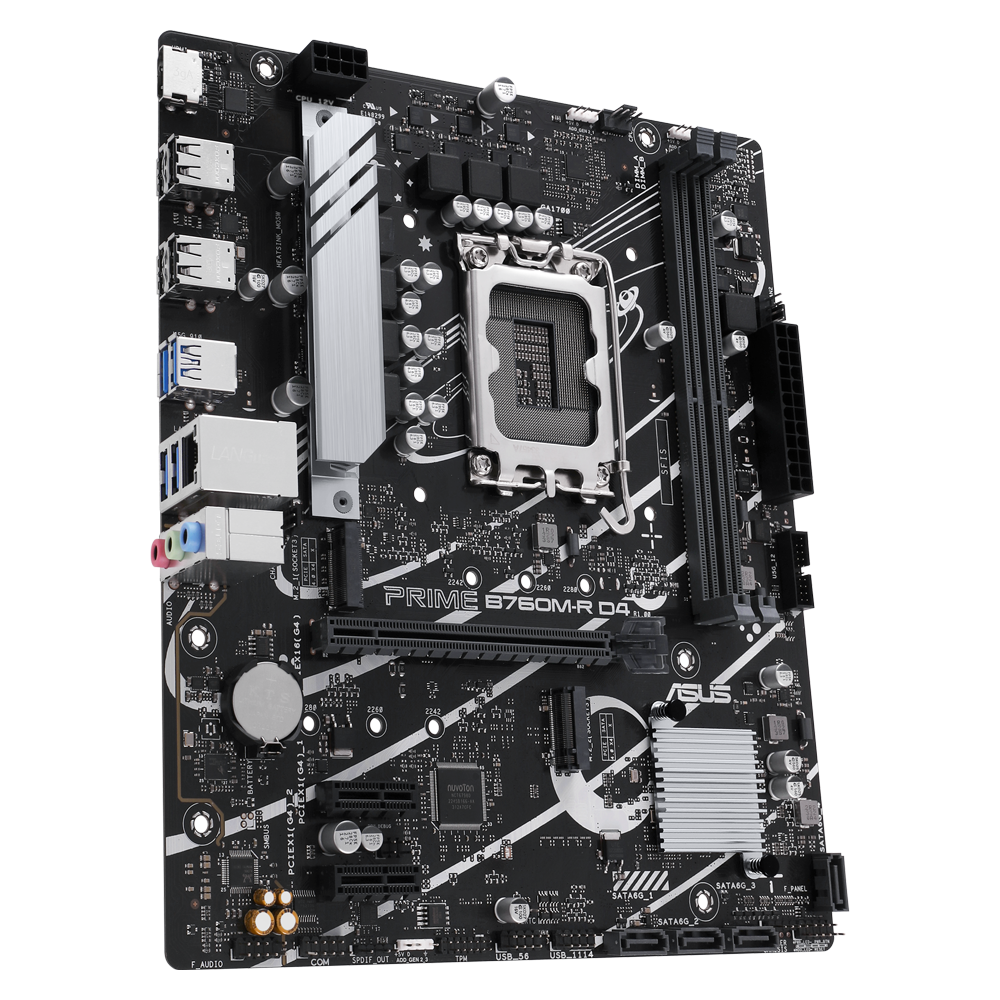 Asus Prime B760M-R D4 Intel Socket LGA 1700 Motherboard