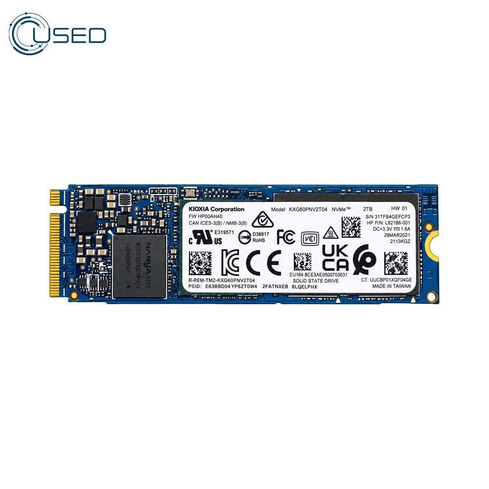 Kioxia 2TB NVMe M.2 SSD 2280 (Original Used)
