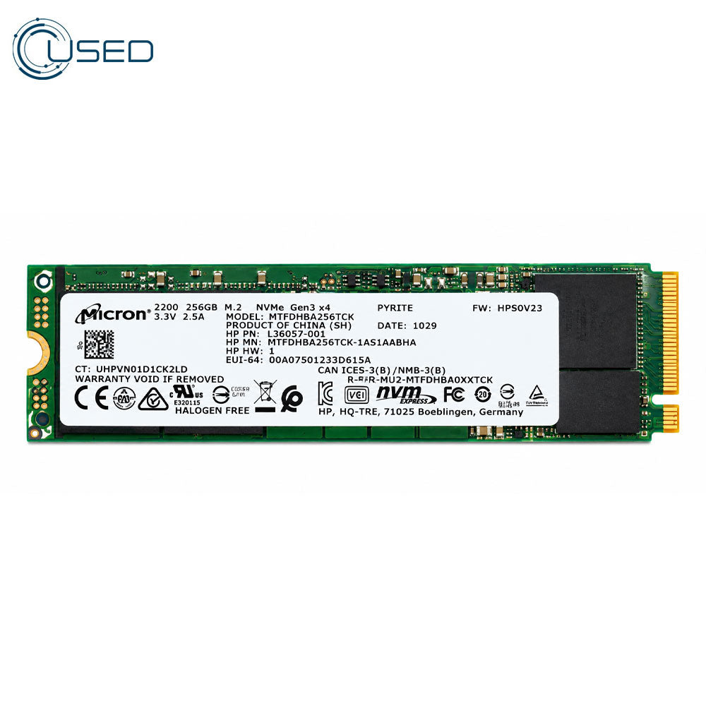 Micron 256GB NVMe M.2 SSD 2280 (Original Used)