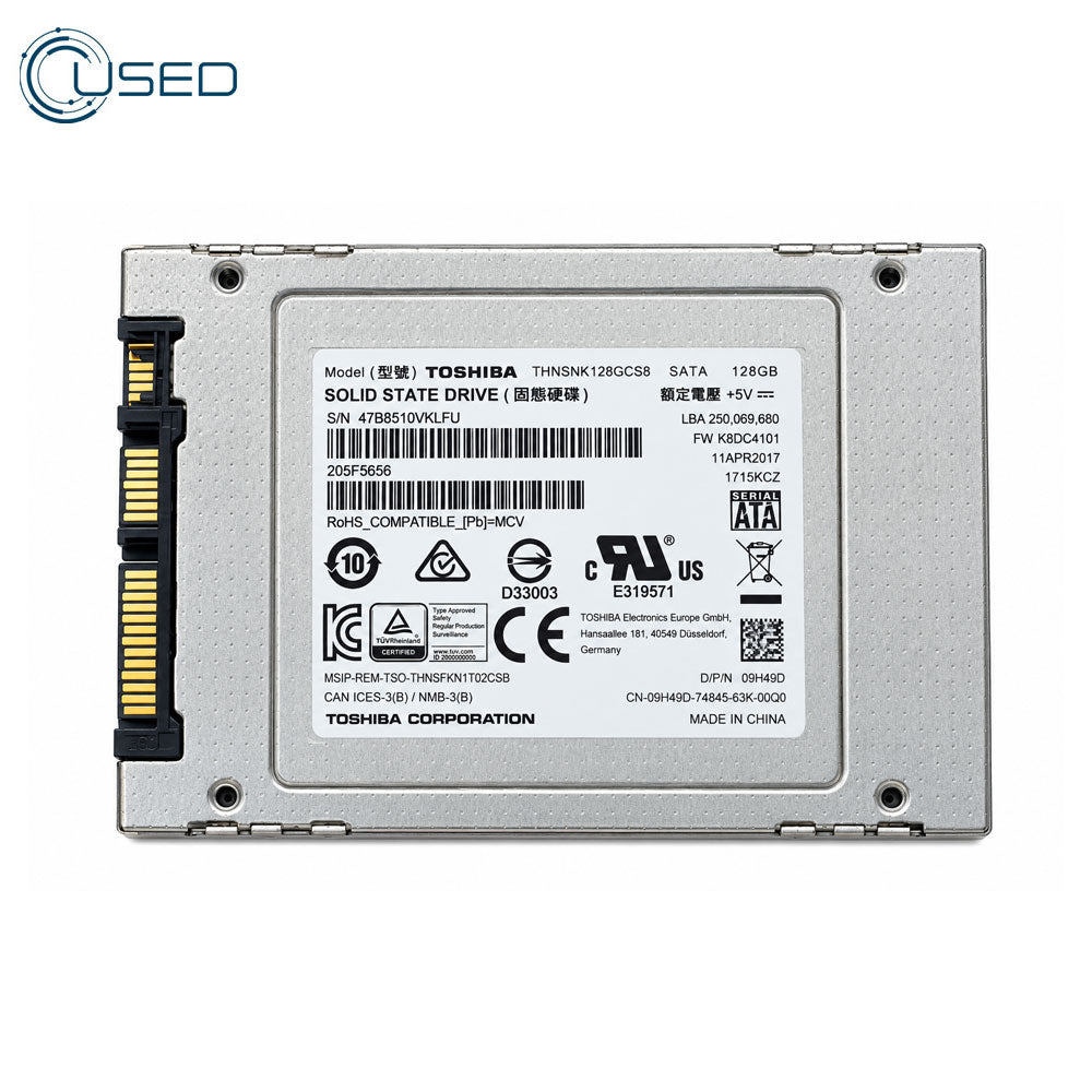 Toshiba 128GB 2.5 Inch SATA SSD (Original Used)
