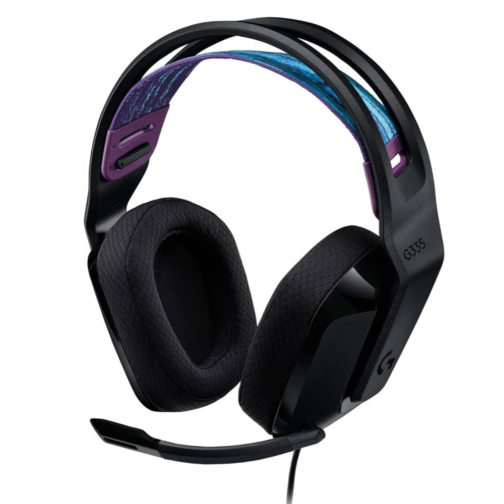 Logitech G335 Wired Gaming Headphone (One Socket 3.5mm With Convert) - Black