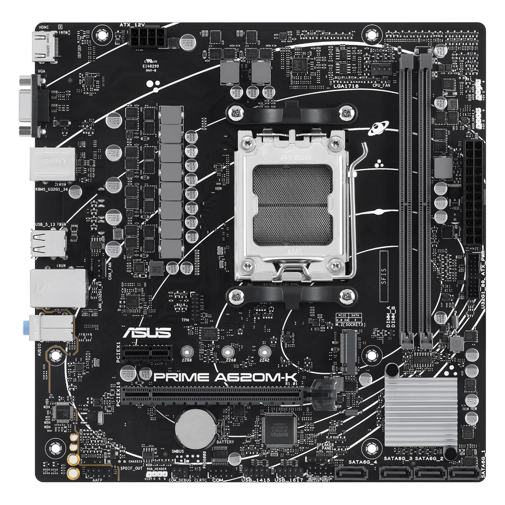 ASUS Prime A620AM-K AMD AM5 Motherboard