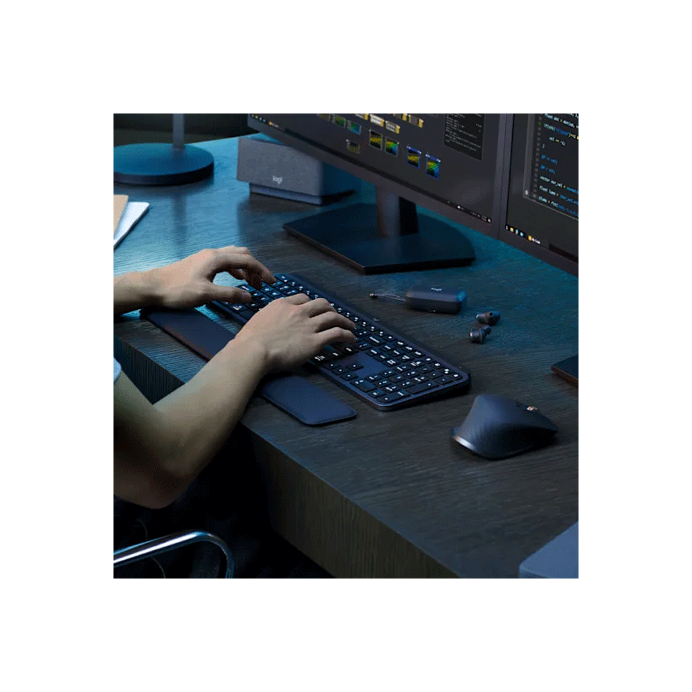 Logitech MX Keys S Rechargeable Bluetooth/Wireless Keyboard - Graphite