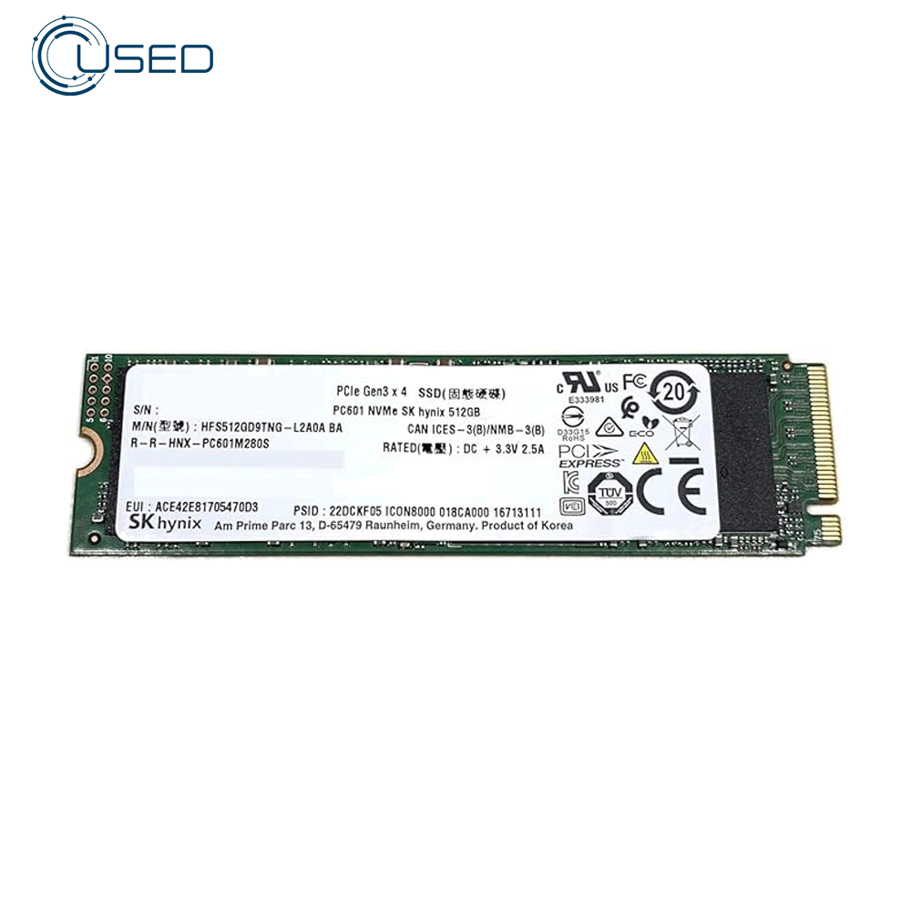 SK Hynix 512GB NVMe M.2 SSD 2280 (Original Used)