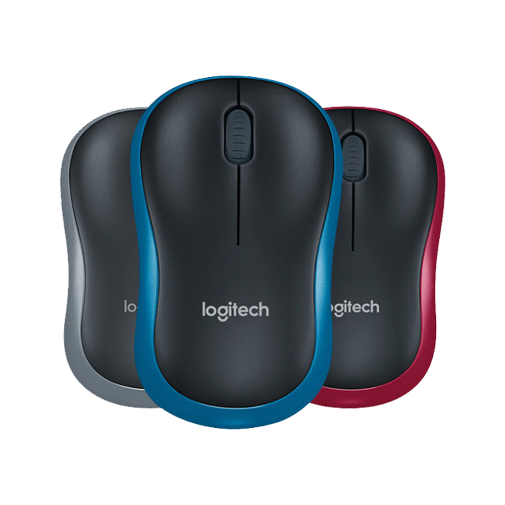 Mouse Wireless Logitech M186 - Red