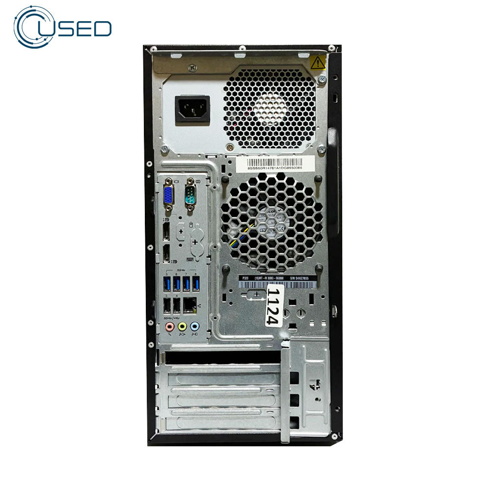 PC Used Lenovo ThinkStation P300 Workstation (CPU Xeon E3-1241 V3 3.5/8MB Cash 4 Core - 8G DDR3 - No Hard - No VGA - DVD)