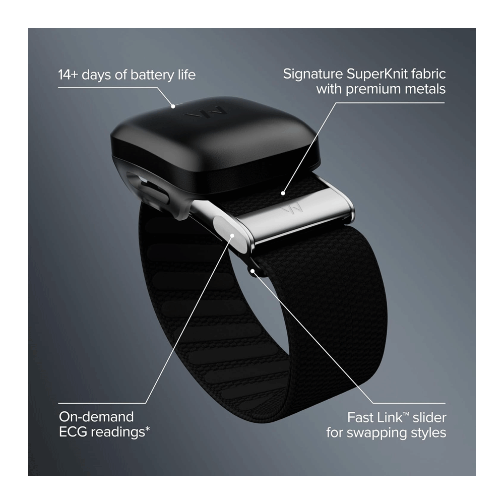 WHOOP MG Life Fitness Tracker Band With 12-Month Membership - Black