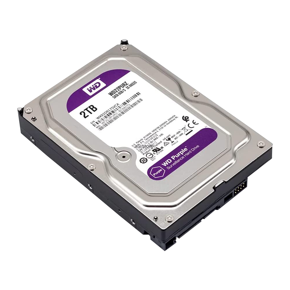 HDD Internal CCTV 3.5 Inch Western Digital Purple 2T (R 1Y)