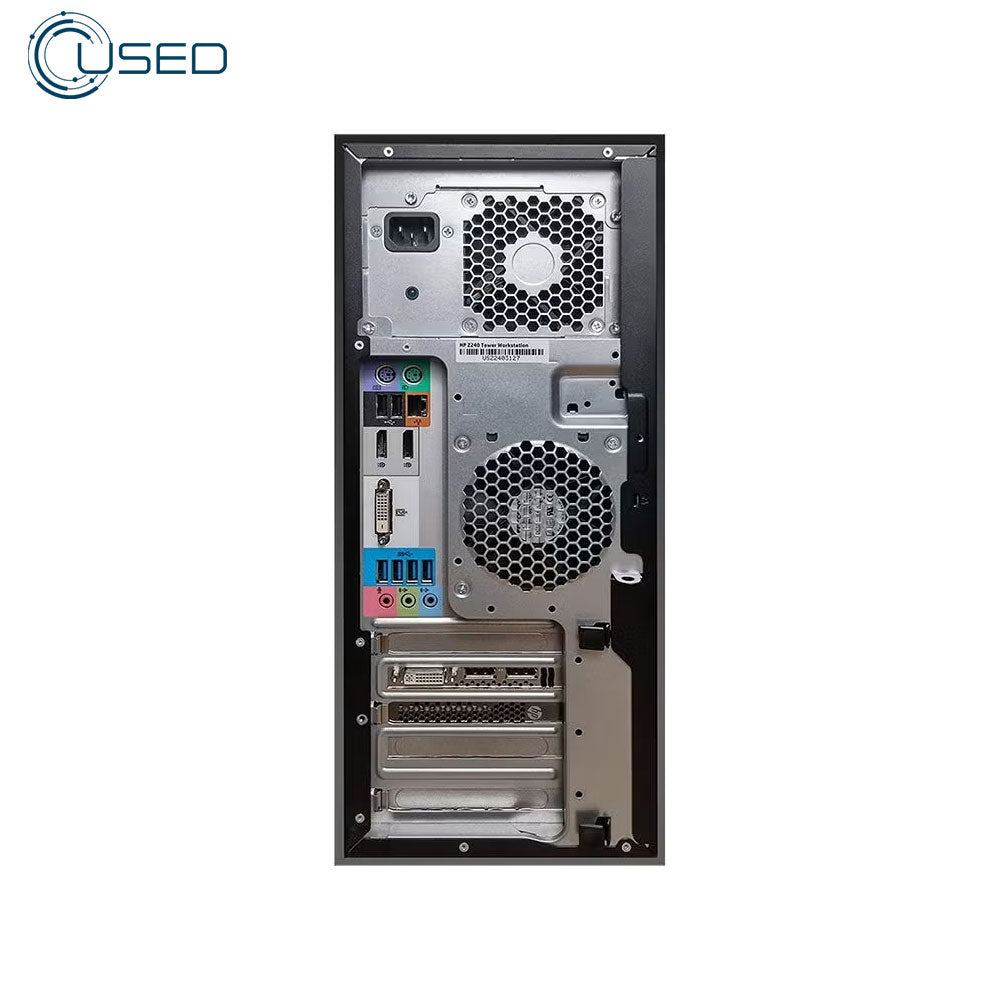 PC Used Tower Workstation HP Z240 (Xeon E3-1245 v6 - 8G DDR4 - No Hard - Intel HD 630 - DVD - 400W)