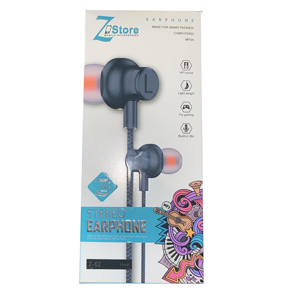 EARPHONE WIRED ZSTORE Z-02